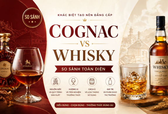 Cognac vs Whisky: Hai phong cách, một đẳng cấp
