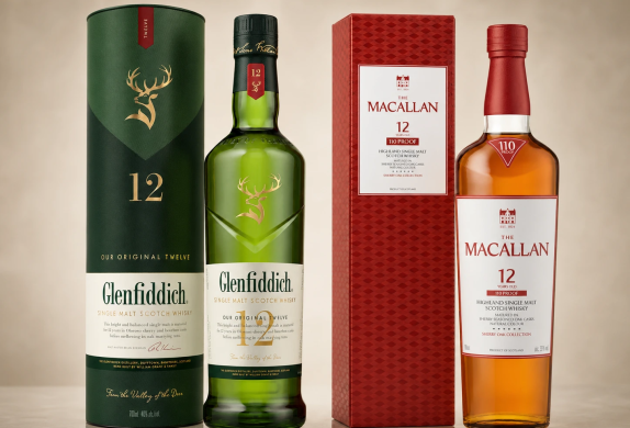 So Sánh Macallan 12 Và Glenfiddich 12: Hai Trường Phái Khác Biệt