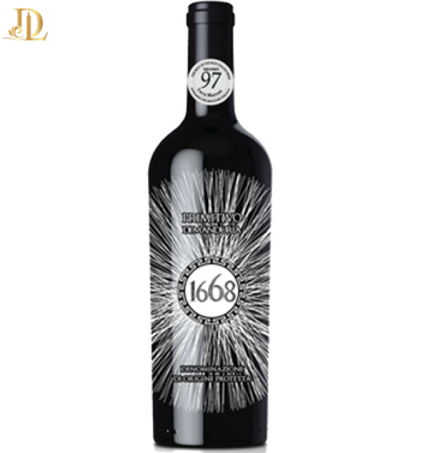 Vang Ý 1668 Primitivo Salento