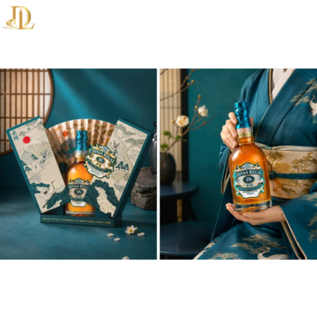 Chivas Regal 18 Mizunara Hộp Quà Tết 2027 - Tinh Hoa Scotland Và Nhật Bản