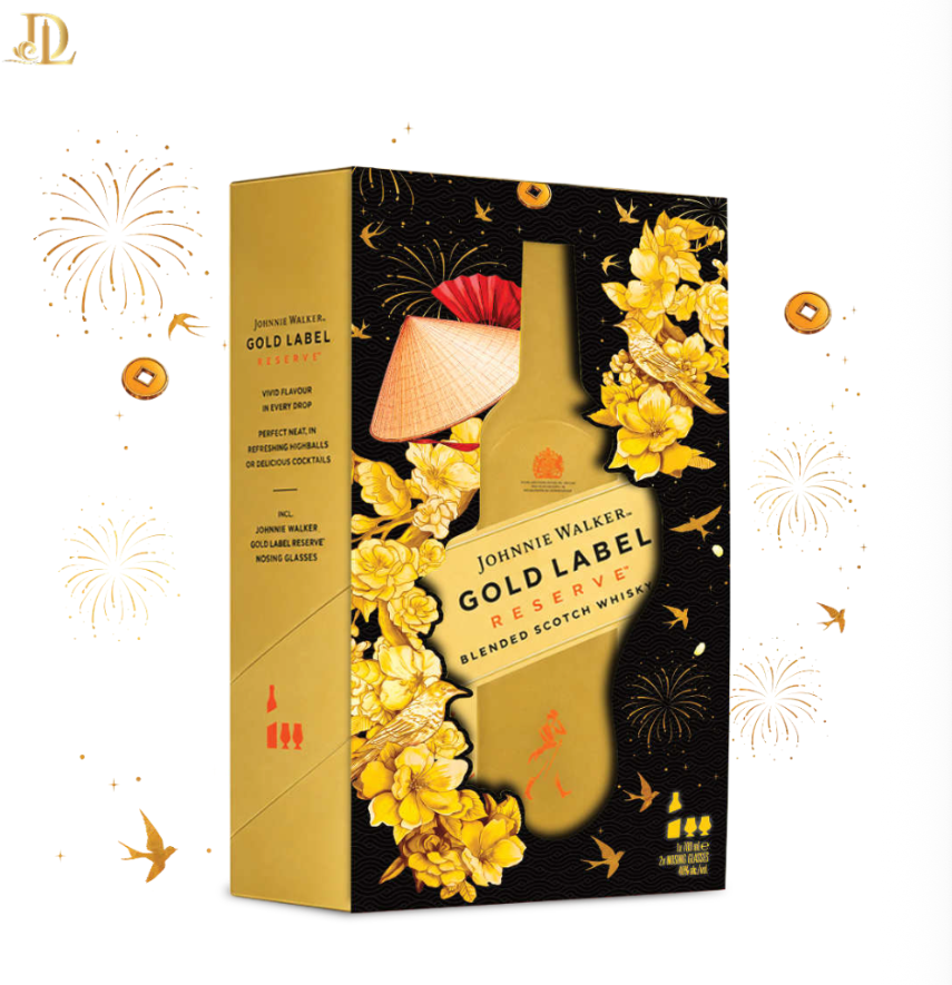 Johnnie Walker Gold Label Reserve – Hộp Quà Tết 2027