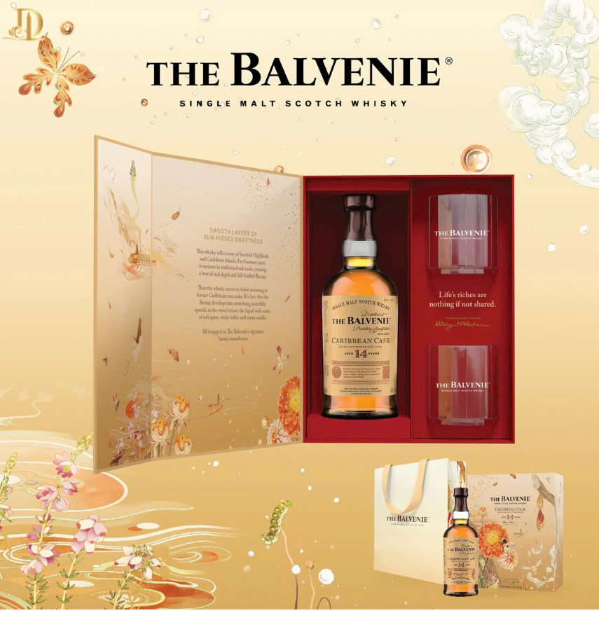 The Balvenie 14 Caribbean Cask – Hộp Quà Tết 2027