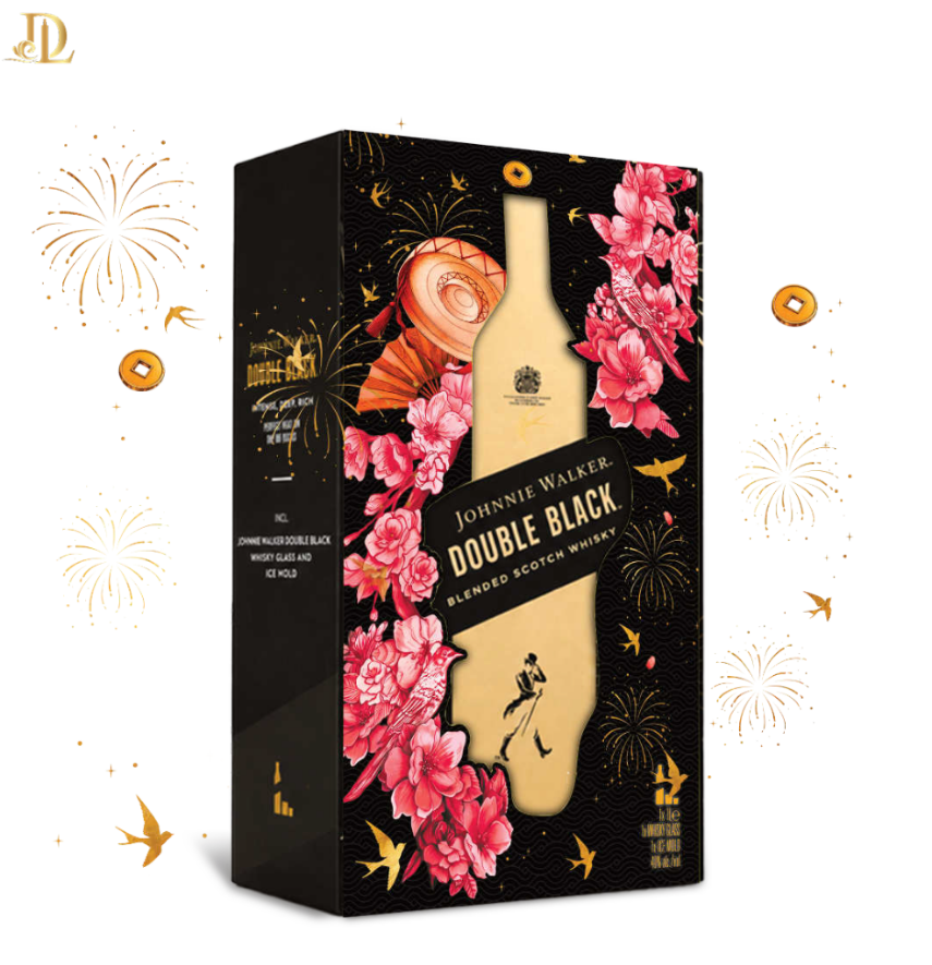 Johnnie Walker Double Black 1L – Hộp Quà Tết 2027